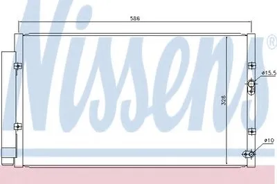 Конденсатор, кондиционер NISSENS купить