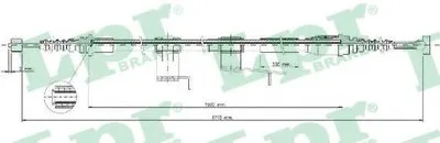 Трос, стояночная тормозная система LPR купить