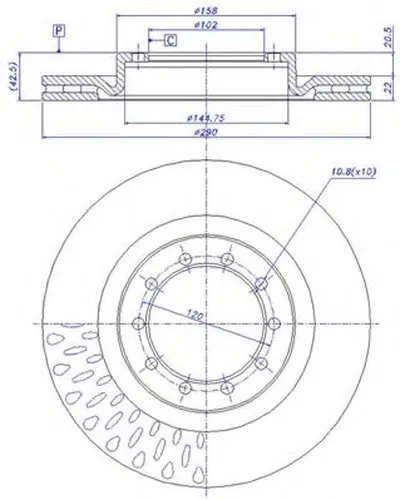 Тормозной диск HC CAR купить