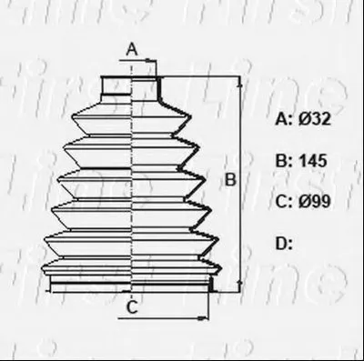 Пыльник, приводной вал FIRST LINE купить