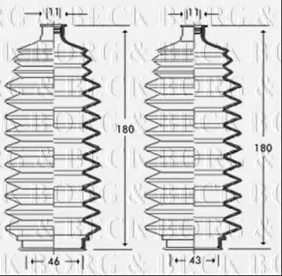 Пыльник, рулевое управление BORG & BECK купить