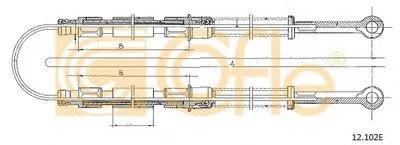 Трос, стояночная тормозная система COFLE купить