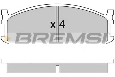 Комплект тормозных колодок, дисковый тормоз BREMSI купить