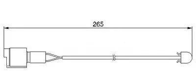 Сигнализатор, износ тормозных колодок BREMSI купить