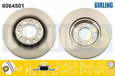 Тормозной диск GIRLING купить