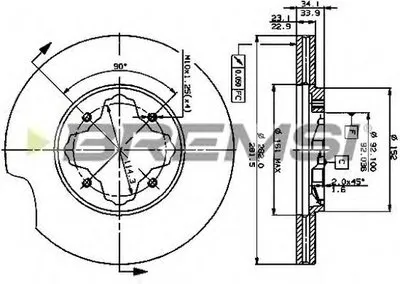 Тормозной диск BREMSI купить
