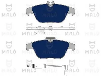 Комплект тормозных колодок, дисковый тормоз MALÒ купить