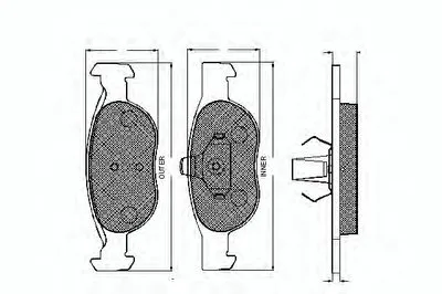 Комплект тормозных колодок, дисковый тормоз SPIDAN купить