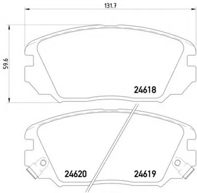 Комплект тормозных колодок, дисковый тормоз HELLA купить