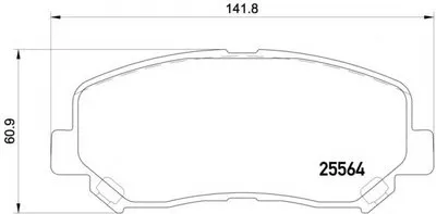 Комплект тормозных колодок, дисковый тормоз HELLA купить