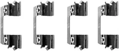 Комплектующие, колодки дискового тормоза HELLA купить