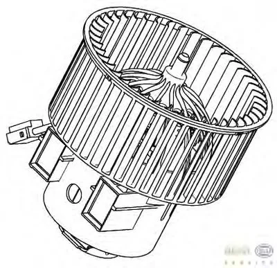 Вентиляция салона BEHR HELLA SERVICE HELLA купить