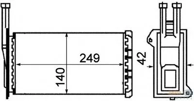 Теплообменник, отопление салона BEHR HELLA SERVICE HELLA купить