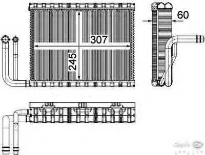 Испаритель, кондиционер BEHR HELLA SERVICE купить