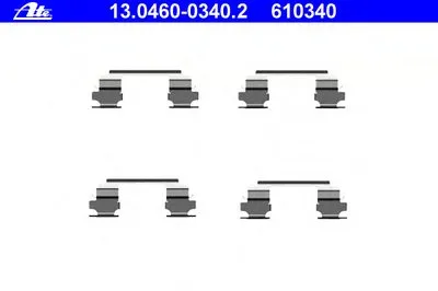 Комплектующие, колодки дискового тормоза ATE купить