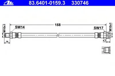 Тормозной шланг ATE купить