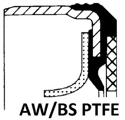 Уплотняющее кольцо, коленчатый вал; Уплотнительное кольцо ELRING купить