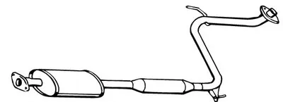 Средний глушитель выхлопных газов WALKER купить