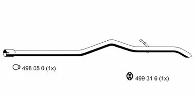 Труба выхлопного газа ERNST купить