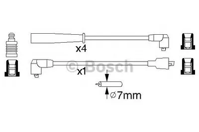 Комплект проводов зажигания BOSCH купить