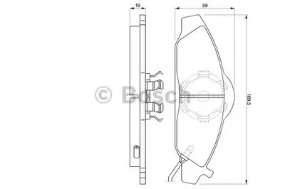 Комплект тормозных колодок, дисковый тормоз BOSCH купить