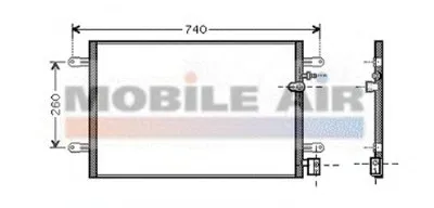 Конденсатор, кондиционер VAN WEZEL купить