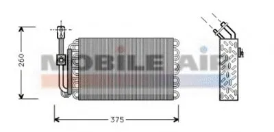 Испаритель, кондиционер VAN WEZEL купить