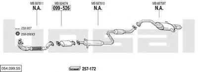 Система выпуска ОГ BOSAL купить