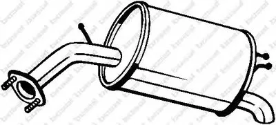 Глушитель выхлопных газов конечный BOSAL купить