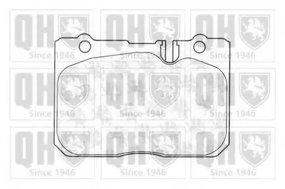 Комплект тормозных колодок, дисковый тормоз QUINTON HAZELL купить