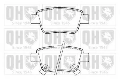 Комплект тормозных колодок, дисковый тормоз QUINTON HAZELL купить