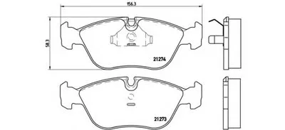 Комплект тормозных колодок, дисковый тормоз BREMBO купить