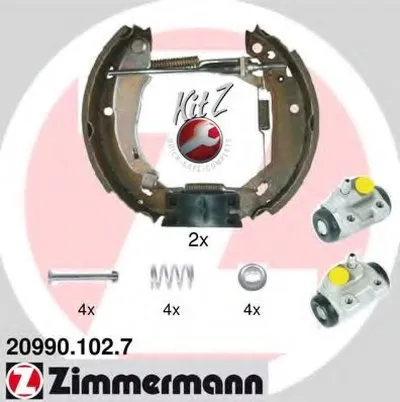 Комплект тормозных колодок KIT Z ZIMMERMANN купить