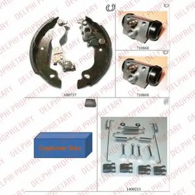 Комплект тормозных колодок DELPHI купить