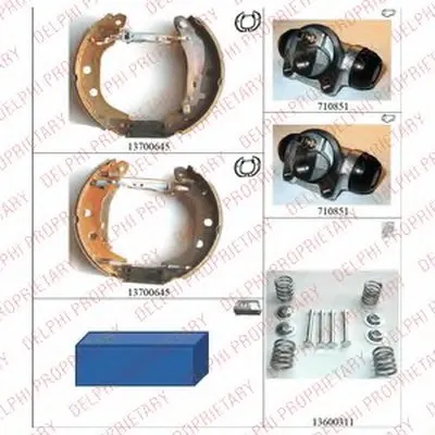 Комплект тормозных колодок DELPHI купить