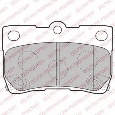 Комплект тормозных колодок, дисковый тормоз DELPHI купить