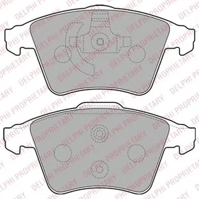 Комплект тормозных колодок, дисковый тормоз DELPHI купить
