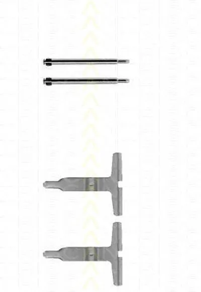 Комплектующие, колодки дискового тормоза TRISCAN купить