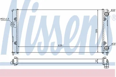 Радиатор, охлаждение двигателя NISSENS купить