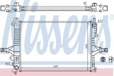 Радиатор, охлаждение двигателя NISSENS купить