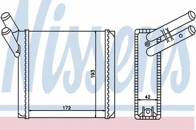 Теплообменник, отопление салона NISSENS купить