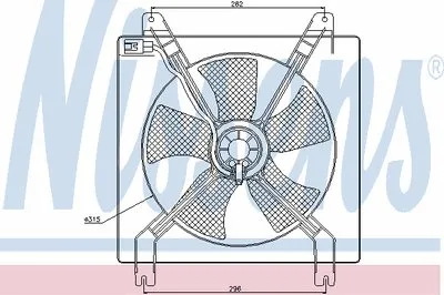 Вентилятор, охлаждение двигателя NISSENS купить