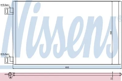 Конденсатор, кондиционер NISSENS купить