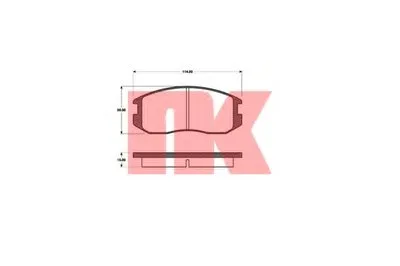 Комплект тормозных колодок, дисковый тормоз NK купить