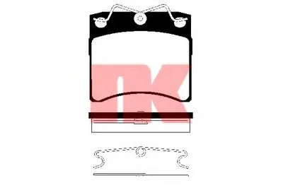 Комплект тормозных колодок, дисковый тормоз NK купить