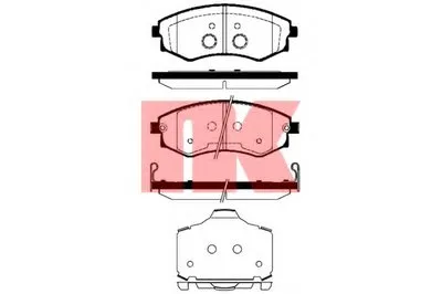 Комплект тормозных колодок, дисковый тормоз NK купить