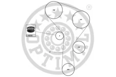 Комплект ремня ГРМ OPTIMAL купить