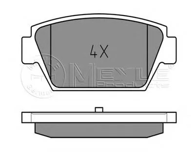 Комплект тормозных колодок, дисковый тормоз MEYLE купить