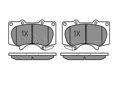 Комплект тормозных колодок, дисковый тормоз MEYLE купить