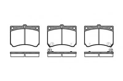 Комплект тормозных колодок, дисковый тормоз REMSA купить